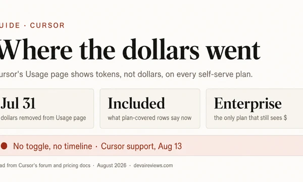 Cursor usage page shows tokens, not dollars: find the cost