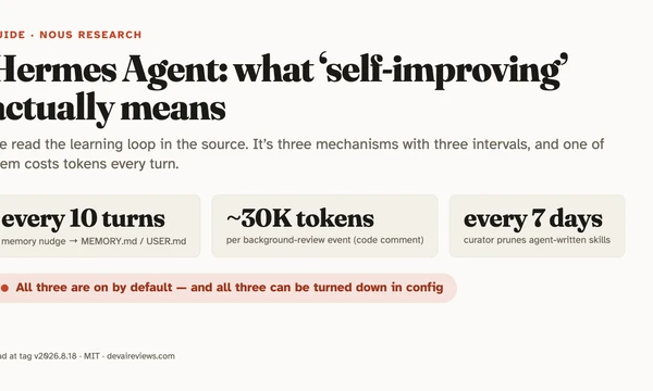 Hermes Agent: what 'self-improving' actually means